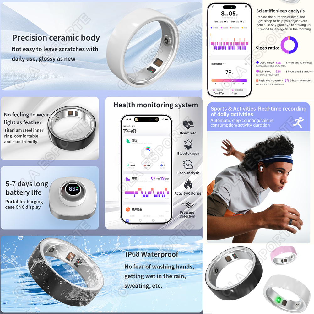Seramik Akıllı Yüzük, Kalp Atı - Health Monitors incelemesi ve fiyatı