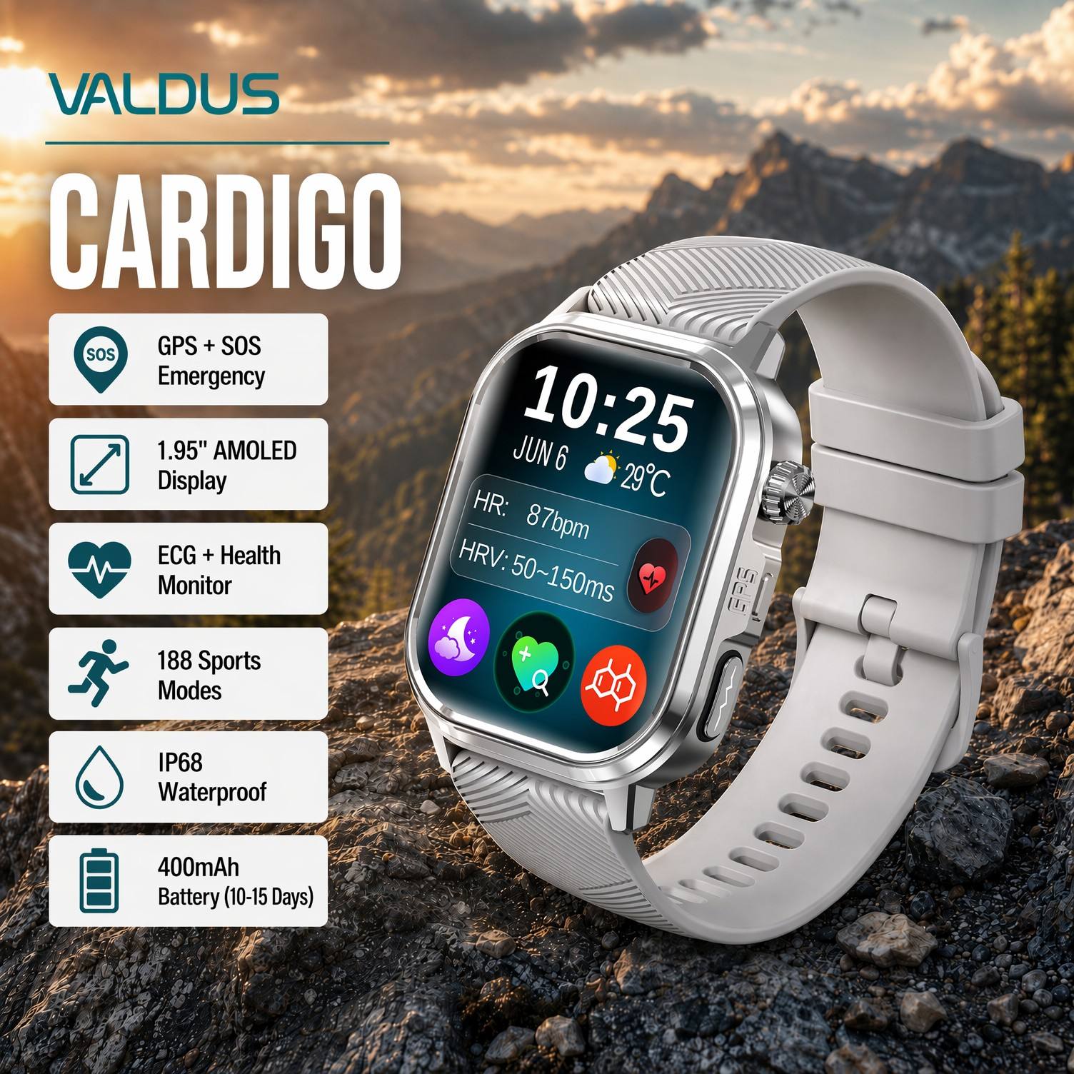 VALDUS CARDIGO Erkek Kadın EKG - Health Monitors incelemesi ve fiyatı