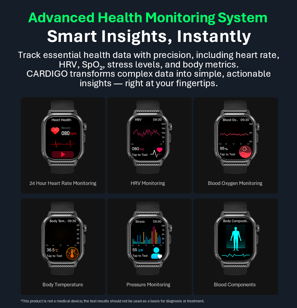 VALDUS CARDIGO Erkek Kadın EKG - Health Monitors incelemesi ve fiyatı